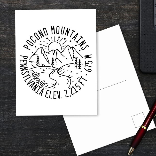 Cartão postal Poconos Retro Pensilvânia (Criador carregado)