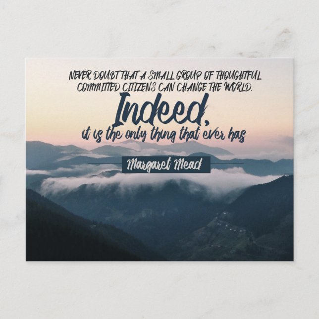Cartão Postal Pode mudar o mundo (Frente)