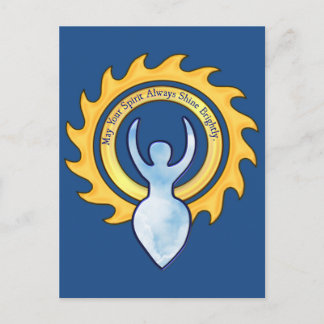 Cartão Postal Pode sua deusa do brilho do espírito