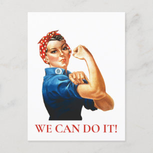 Cartão Postal Podemos Fazer Isso Rosie Riveter Mulheres Poder WW