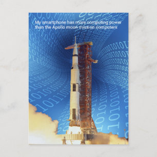 Cartão Postal Poder Computacional do Apollo 11