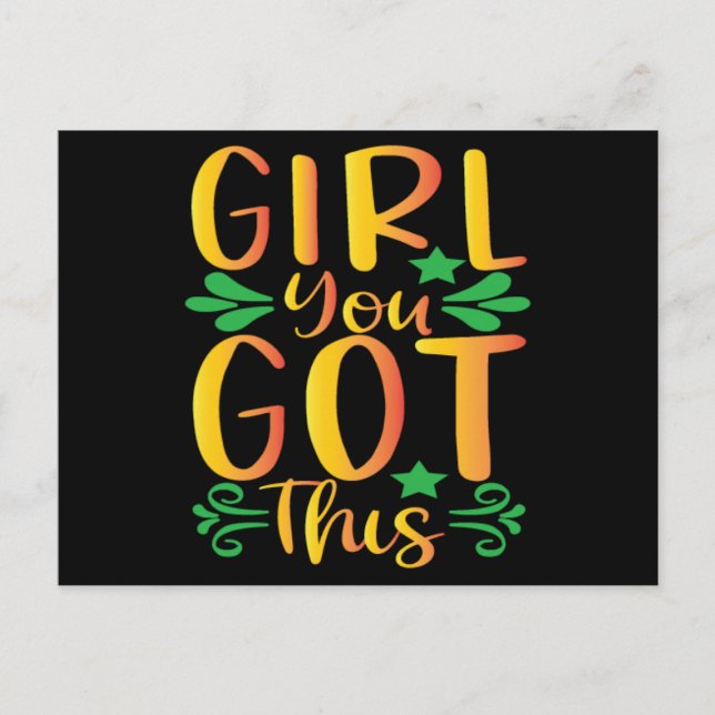 Cartão Postal Poder da Menina (Frente)