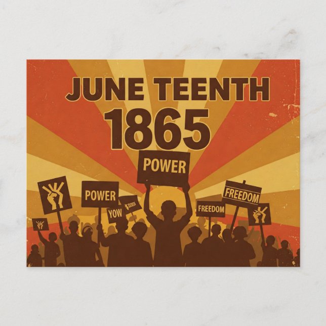 Cartão Postal "Poder" e "Liberdade" , 11 de junho (Frente)