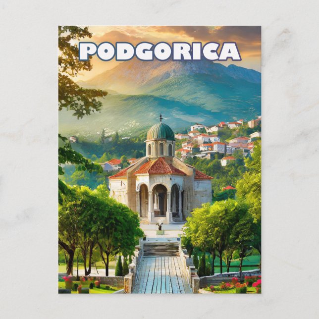 Cartão Postal Podgorica, au cœur des Balkans envoûtants (Frente)
