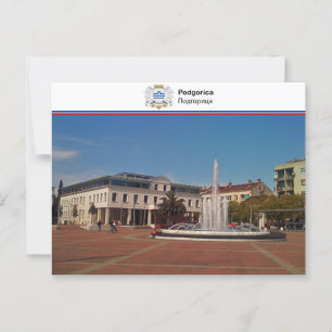Cartão Postal Podgorica - Montenegro