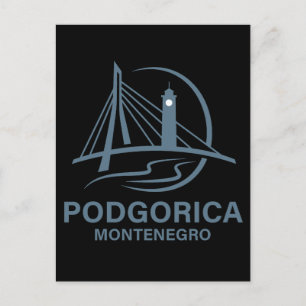 Cartão Postal Podgorica Montenegro Europa