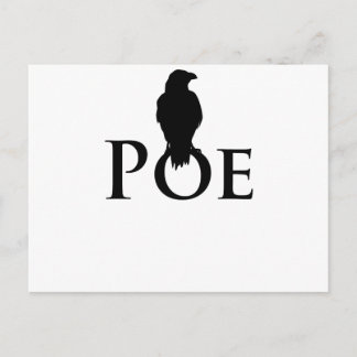 Cartão Postal Poe Edgar Allan Poe und der Rabe