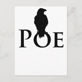 Cartão Postal Poe Edgar Allan Poe und der Rabe