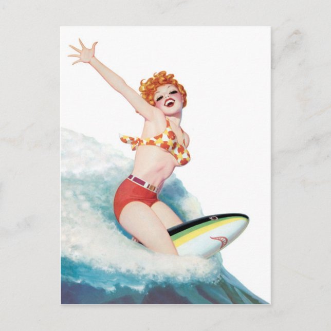 Cartão Postal Põe-te a andar, pega o tubarão (Frente)