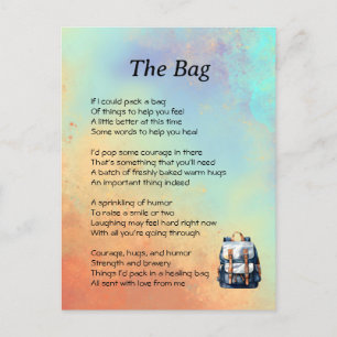 Cartão Postal Poema de recuperação 
