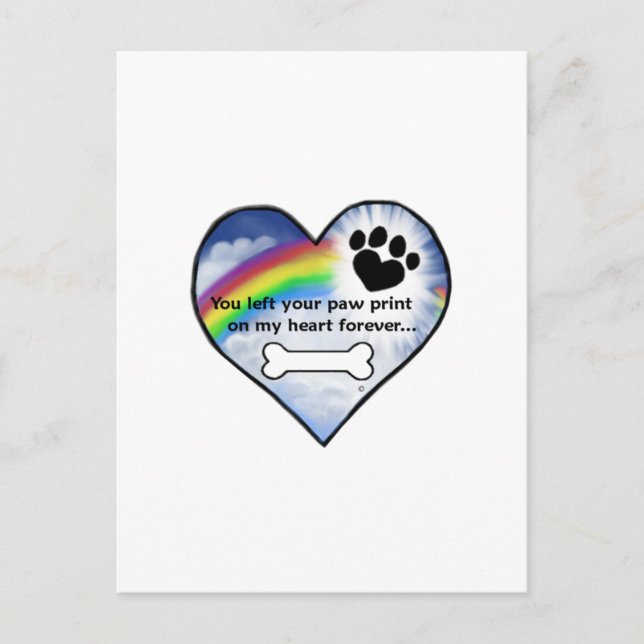 Cartão Postal Poema de Simpatia da Pegada (Frente)