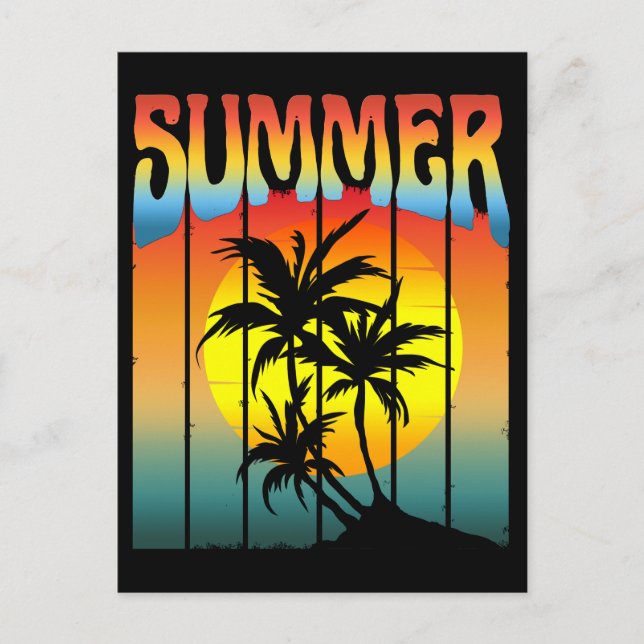 CARTÃO POSTAL POENTE DE VERÃO TRANQUILO (Frente)