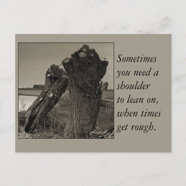 Cartão Postal Poesia - Amizade (Frente)