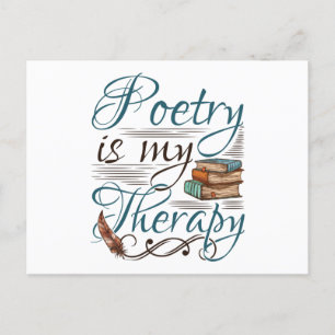 Cartão Postal Poesia É Minha Poeta De Terapia Escritora De Poema
