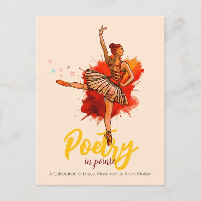 Cartão Postal Poesia em Ponta | Desempenho Do Considerando Do ba (Frente)