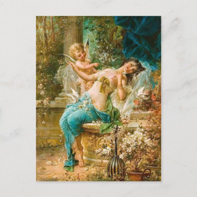 Cartão Postal Poesia - por Herbert James Draper (Frente)