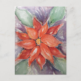 Cartão Postal Poinsettia