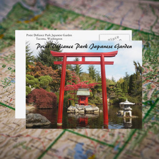 Cartão Postal Point Defiance Park - Viagem do Jardim Japonês