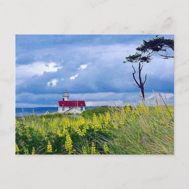 Cartão Postal Point Wilson Lighthouse, Port Townsend, Washington (Frente)