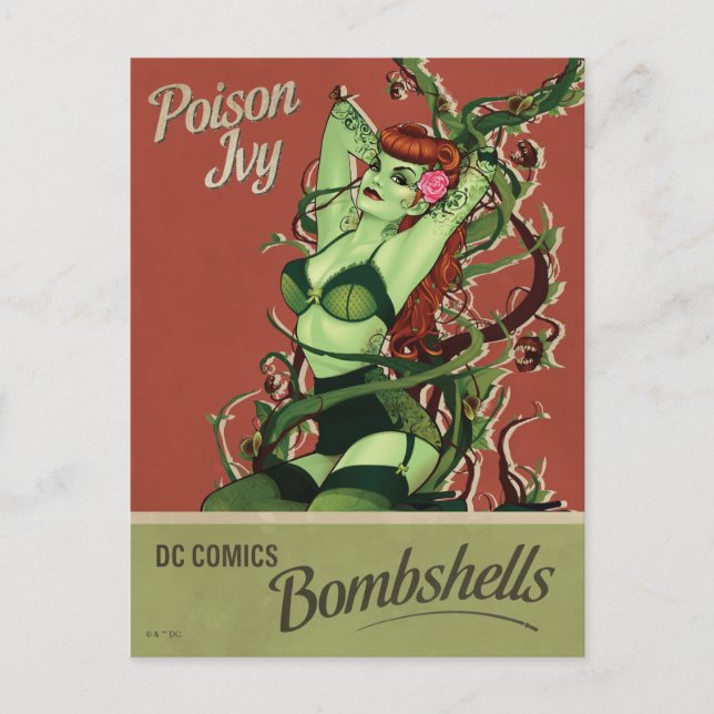 Cartão Postal Poison Ivy Bombshell (Frente)