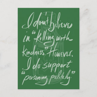 Cartão Postal Poisoning Politely