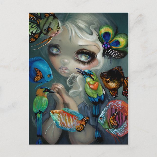 Cartão Postal "Poissons Volants:  Cartão-postal Les Oiseaux (Frente)