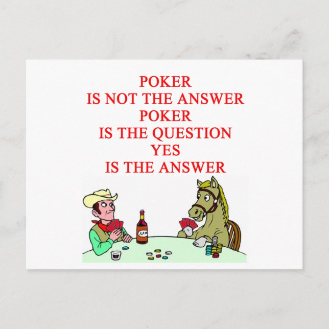 CARTÃO POSTAL POKER (Frente)