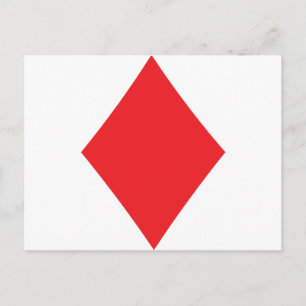 Cartão Postal Poker Diamond Card Tocando Acessório