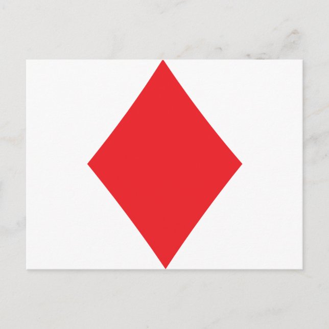 Cartão Postal Poker Diamond Card Tocando Acessório (Frente)