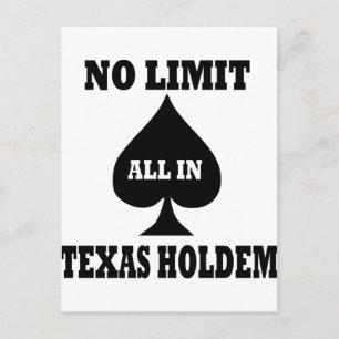 Cartão Postal Poker - Texas Holdem
