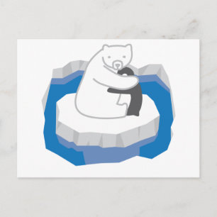 Cartão Postal Polar Bear Hug