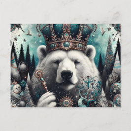 Cartão Postal Polar Bear King