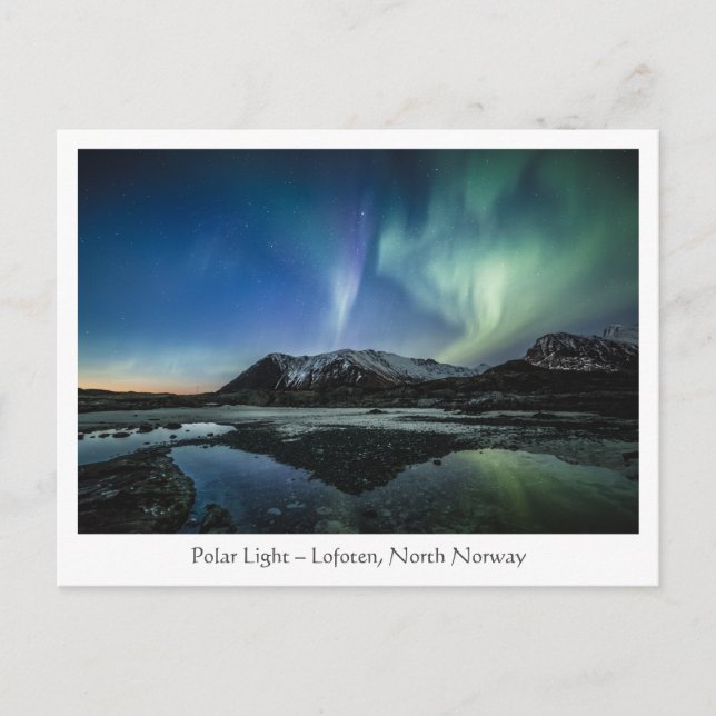 Cartão Postal Polar Light Lofoten (Frente)