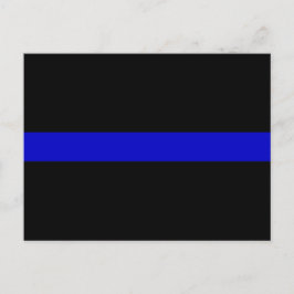 Cartão Postal Polícia da Polícia de Honra da Linha Azul Thin