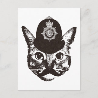 Cartão Postal Polícia de Bobby Cat