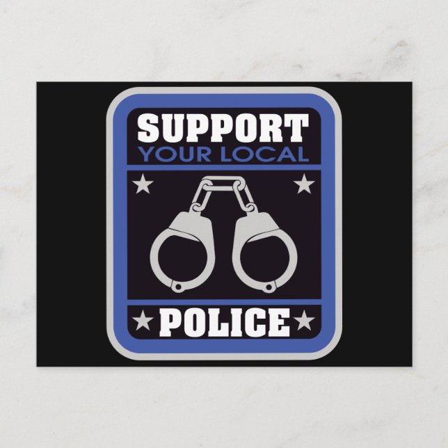 Cartão Postal Polícia local de apoio (Frente)