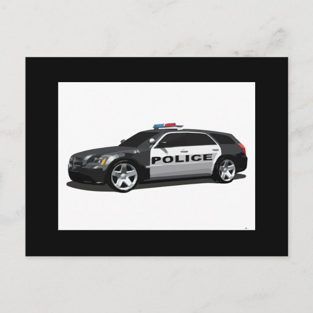 Cartão Postal Polícia Polícia Polícia Luzes de Formando da Acade (Frente)