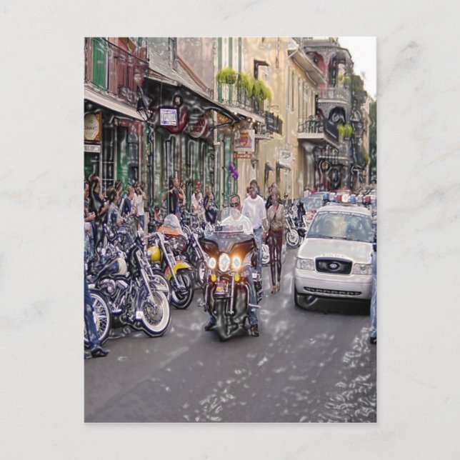 Cartão Postal Policiais, Bikers e Voodoo (Frente)