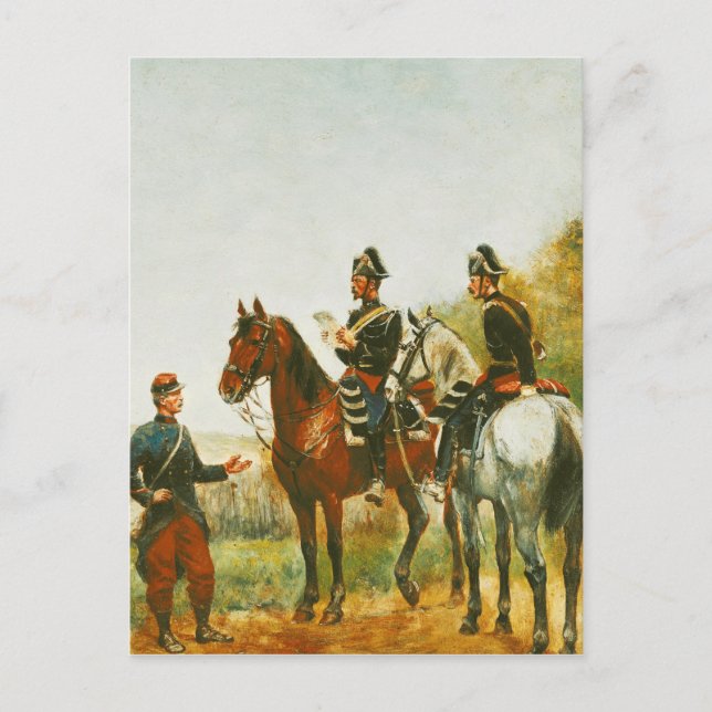 Cartão Postal Policiais em Visita de Inspeção (Frente)