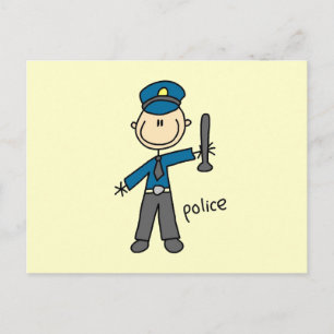 Cartão Postal Policial - Figura