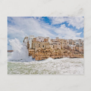Cartão Postal Polignano, a sul de Itália
