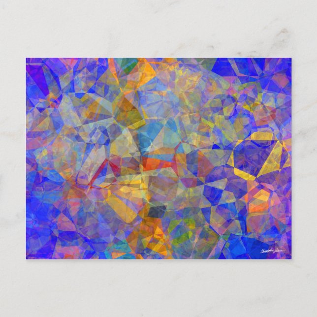 Cartão Postal Polígonos abstrato 36 (Frente)