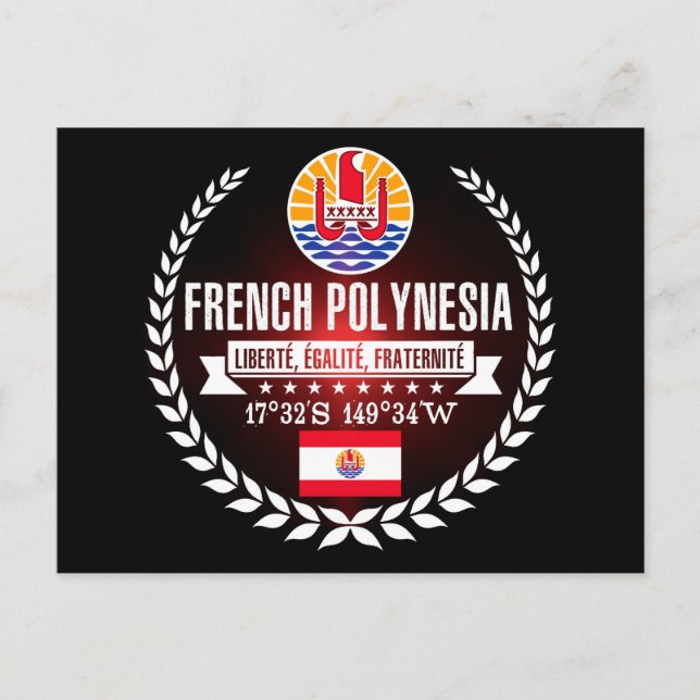 Cartão Postal Polinésia Francesa (Frente)