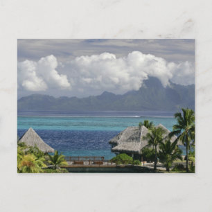 Cartão Postal Polinésia Francesa, Moorea. Uma vista da ilha