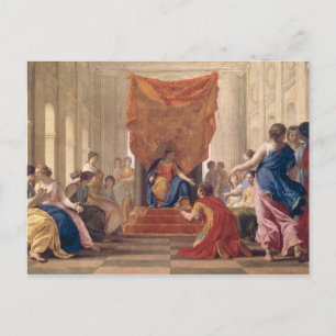 Cartão Postal Poliphilus Kneeling antes da Rainha Eleuterylida