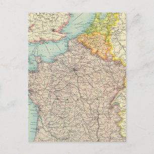 Cartão Postal Política da França, Bélgica e Holanda