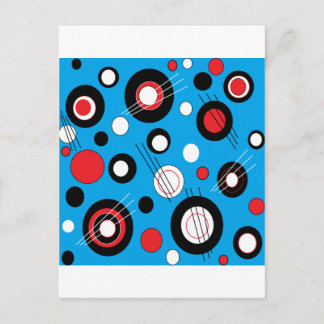 Cartão Postal Polka Blue
