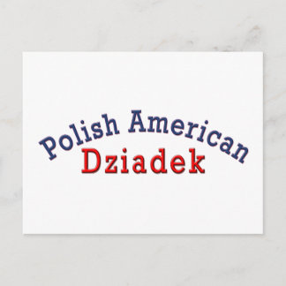 Cartão Postal Polonês Americano Dziadek