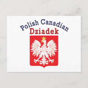 Cartão Postal Polonês canadiano Shield Dziadek
