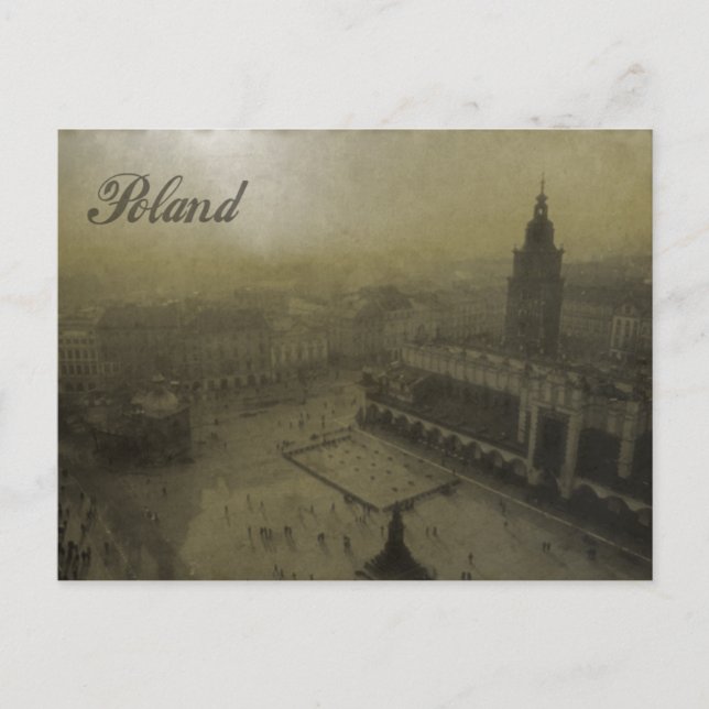 Cartão Postal Polônia de Vintage (Frente)